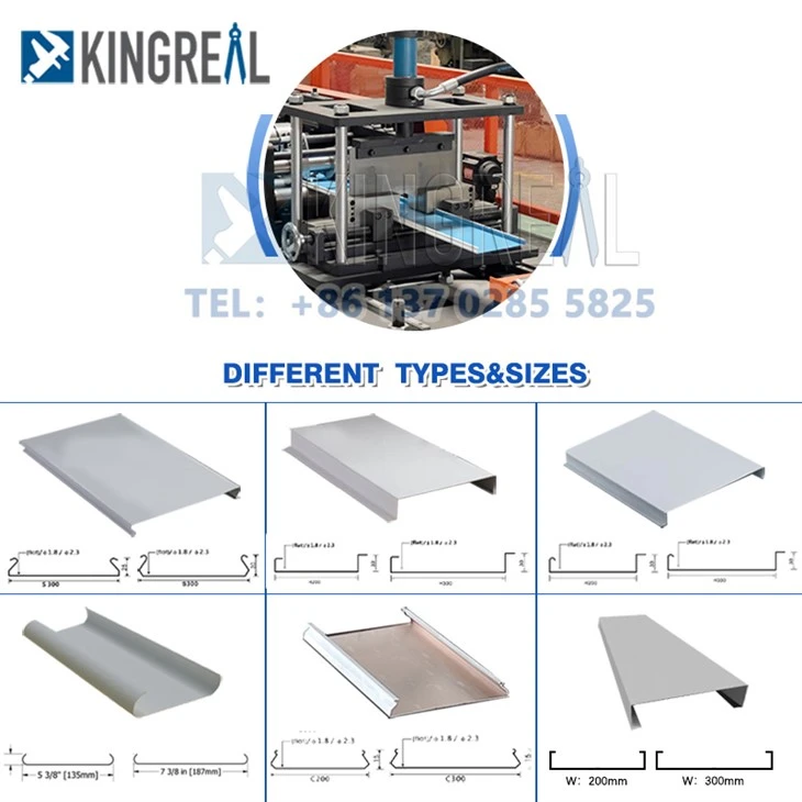 4-S-shape metal linear ceiling production line